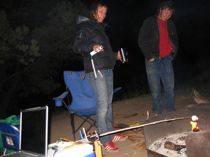 wii controlled marshmallow roaster